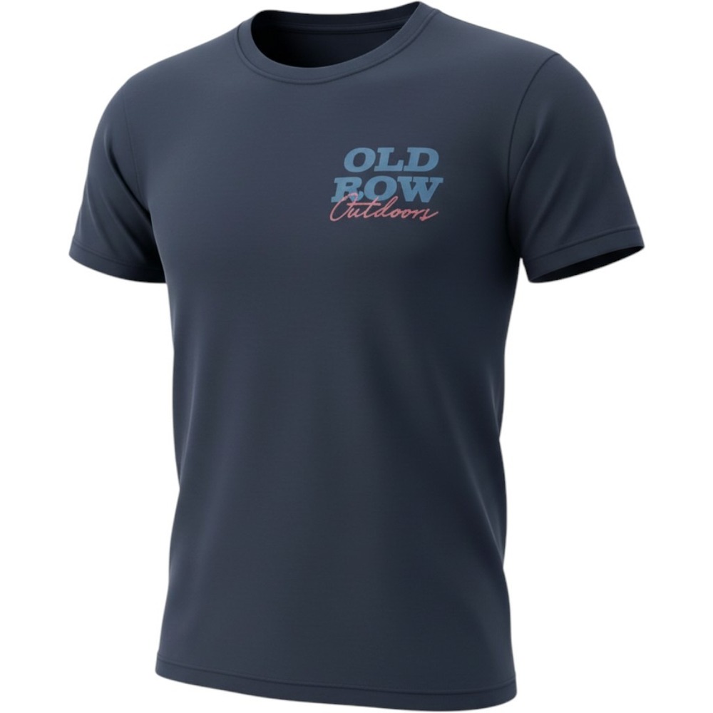Old Row Outdoors Mens Navy Blue Graphic T-Shirt Fishing Beer Lures Size M